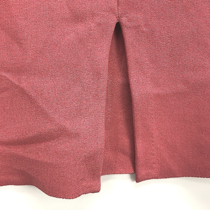 Saba Knitted Pull On Lipstick Pink Fitted Midi Skirt Ladies Size Medium