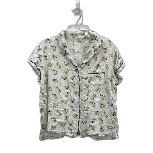 Chloe & Lola Fox Viscose Jersey Button Up Pyjama Top Ladies Size Medium