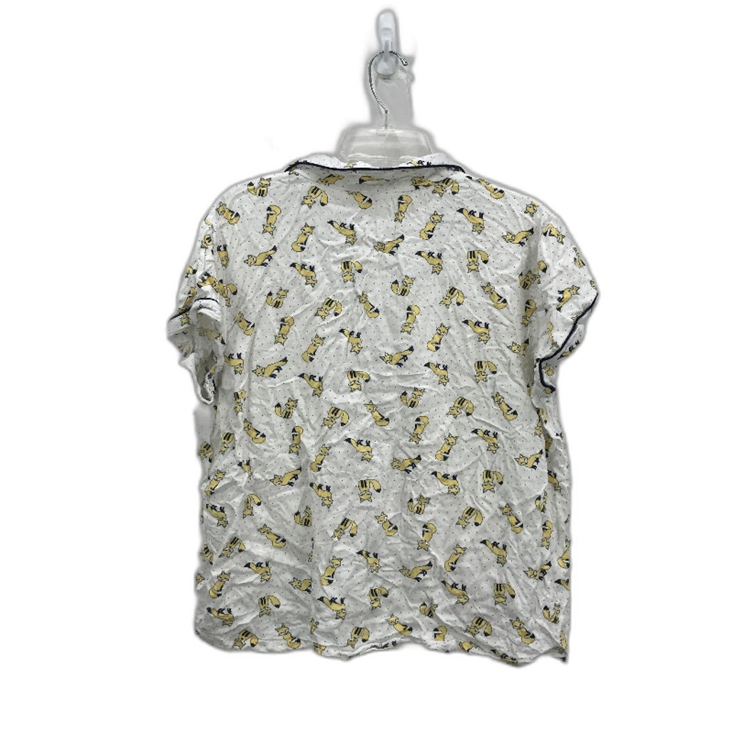 Chloe & Lola Fox Viscose Jersey Button Up Pyjama Top Ladies Size Medium