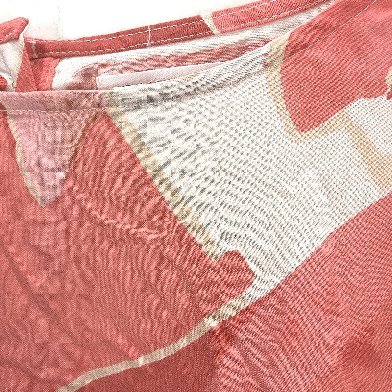 New U Collection Pink Paint Stroke Pattern Smock Dress Ladies Size AU 12