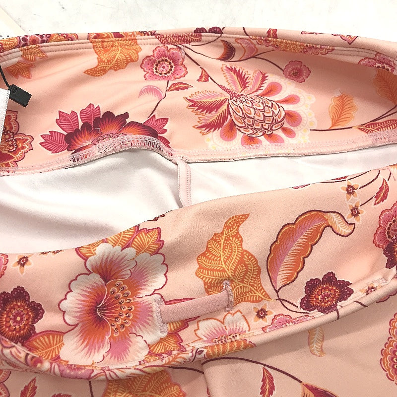 Abi and Joseph Harmony Pink Boho Dual Pocket 3/4 Tights Ladies Size Medium NEW