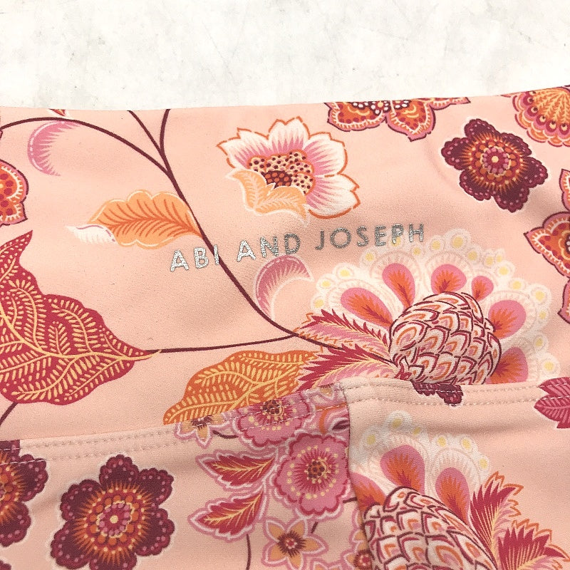 Abi and Joseph Harmony Pink Boho Dual Pocket 3/4 Tights Ladies Size Medium NEW