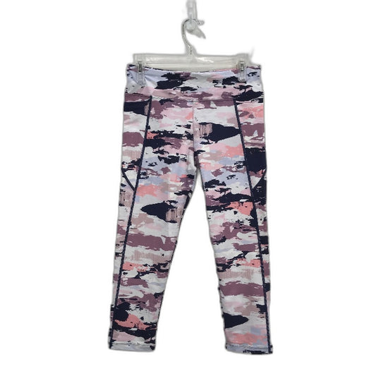 Abi and Joseph Purple Pink Camo Dual Pocket 3/4 Tights Ladies Size Medium