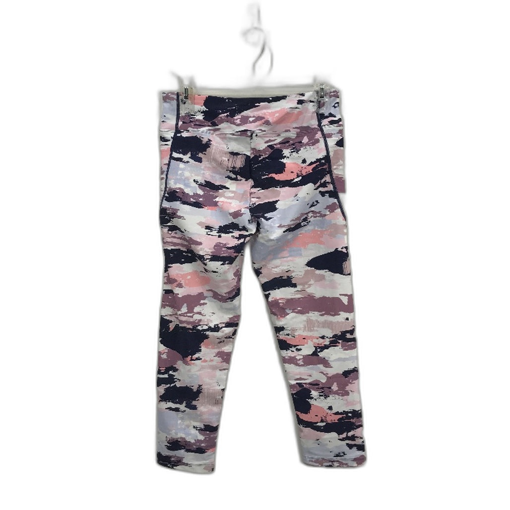Abi and Joseph Purple Pink Camo Dual Pocket 3/4 Tights Ladies Size Medium