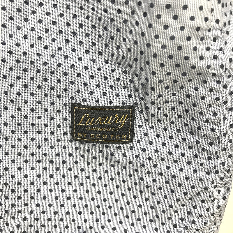 Scotch & Soda Dotted Stretch Longsleeve Blue Button Up Shirt Mens Size Large