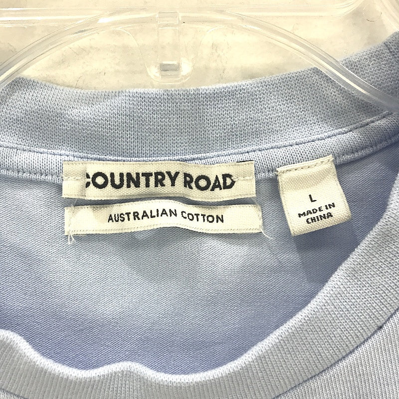 Country Road Australian Cotton Blend Baby Blue Fitted T-Shirt Ladies Size Large