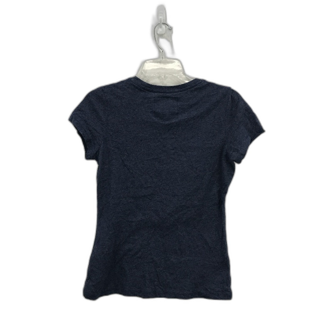 SuperDry Vintage Printed Slim Fit Round Neck Navy T-Shirt Ladies Size 10