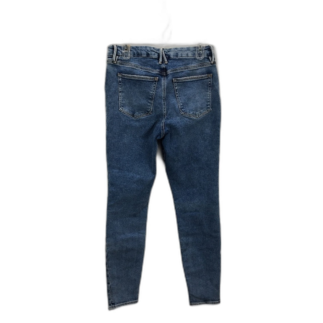 Good American Good Legs Indigo Blue Straight Skinny Jeans Ladies Size 12 / 31