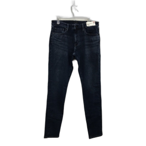 Uniqlo Ultra Stretch Dark Indigo Skinny Fit Tapered Jeans Mens Size 35x34 NEW