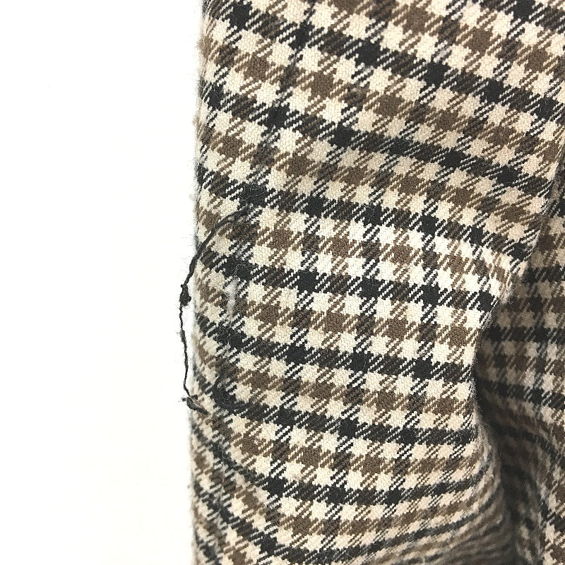 Zara Double Breated Brown Houndstooth Blazer Jacket Ladies Size Medium
