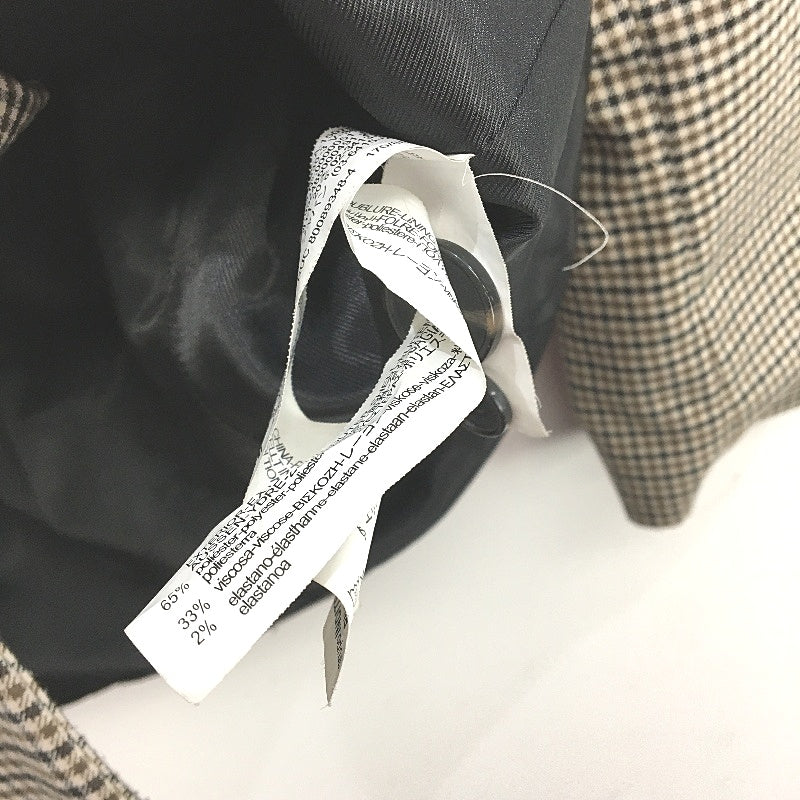 Zara Double Breated Brown Houndstooth Blazer Jacket Ladies Size Medium