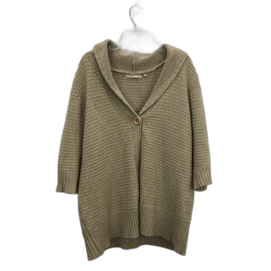 Nicole Woman Knitted Latte Brown Single Button Short Cardigan Ladies Size Large