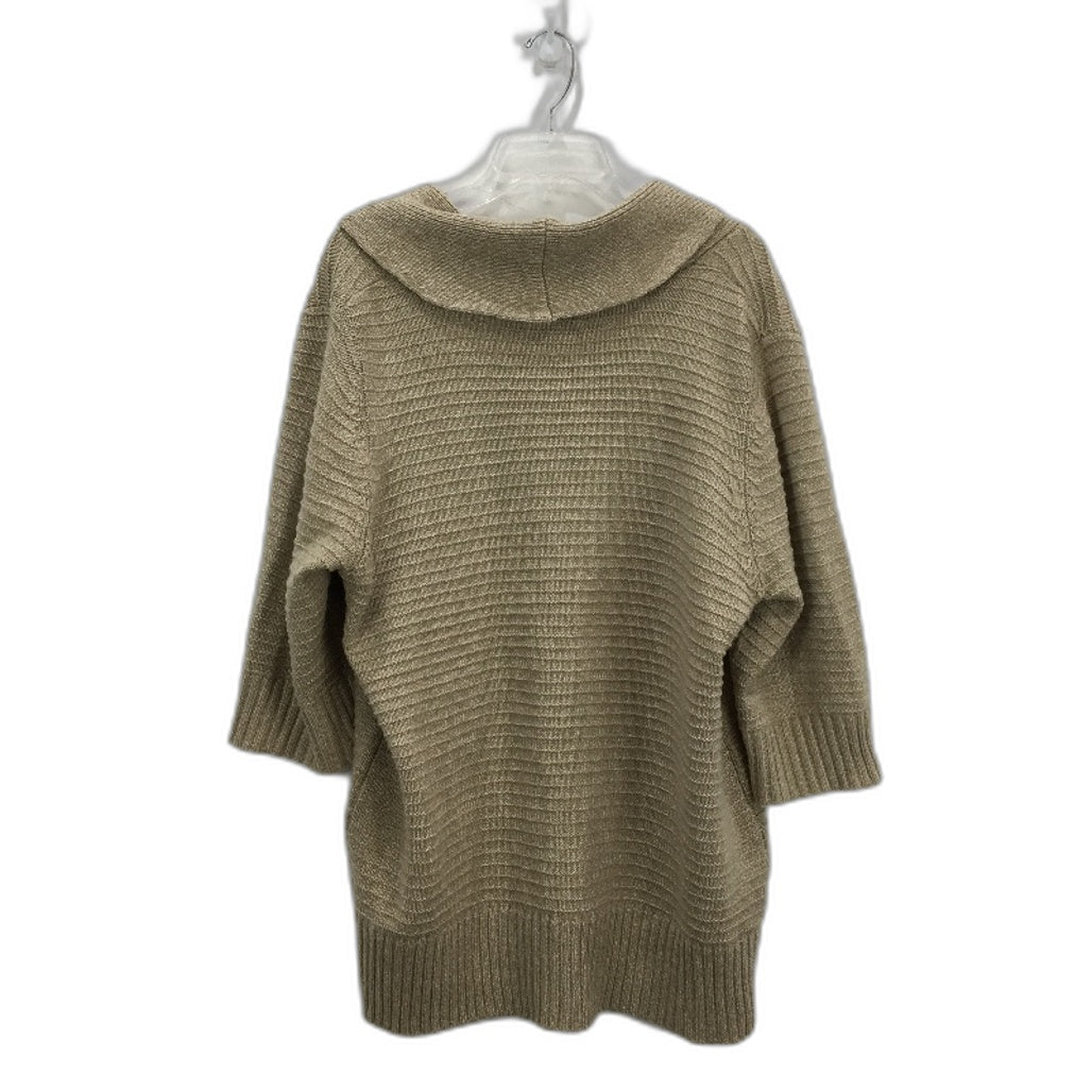 Nicole Woman Knitted Latte Brown Single Button Short Cardigan Ladies Size Large