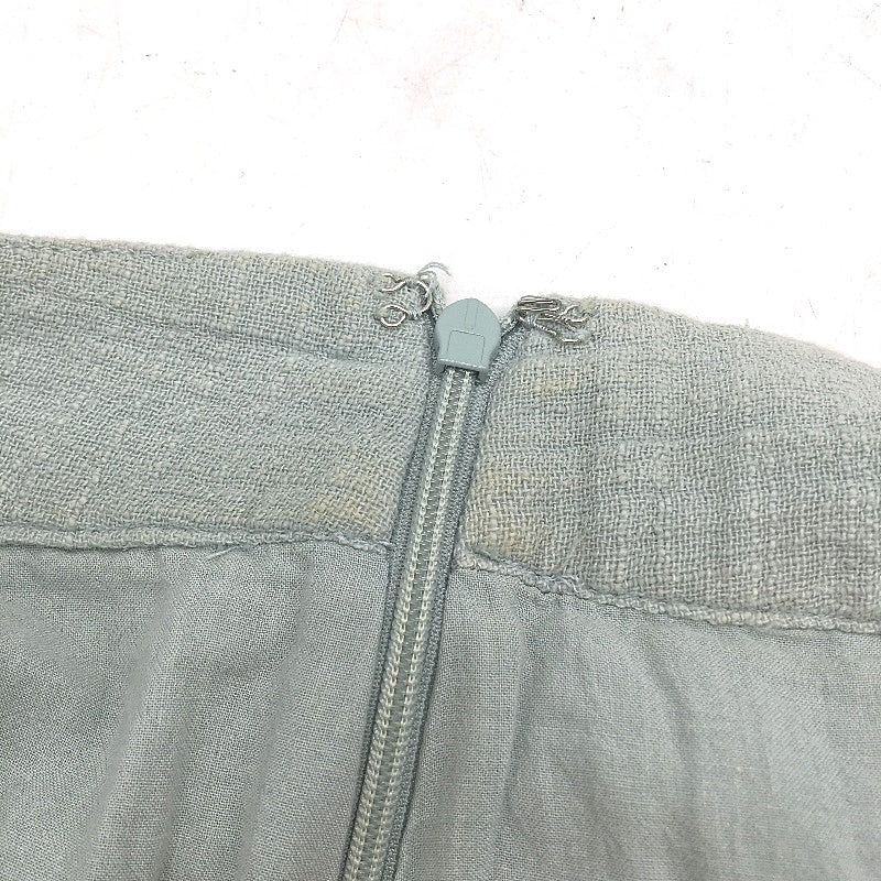 Ghanda Fringe Frill Mint Green Muslin Style Mini Skirt Ladies Size XS