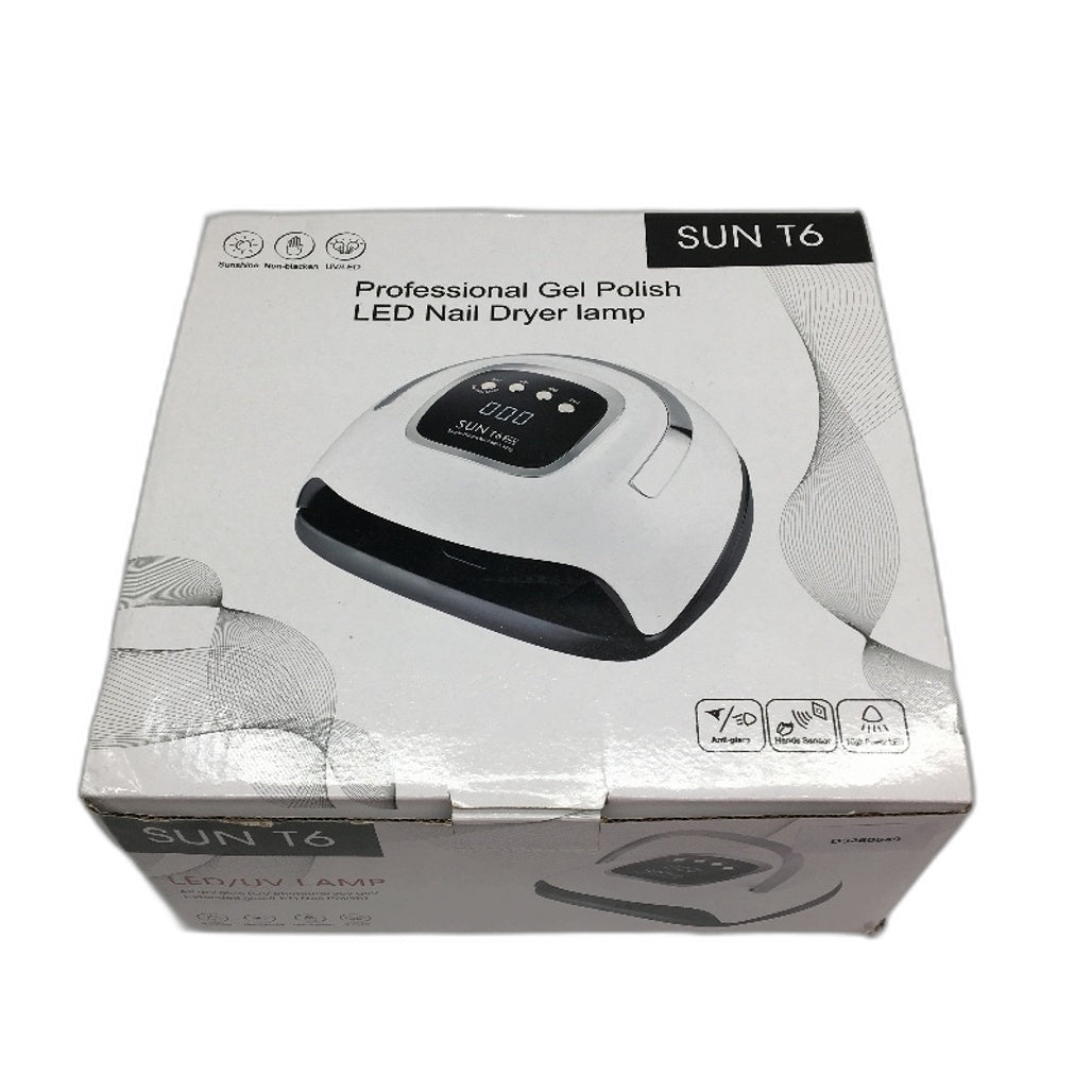 Sun T6 Professional Gel Polish LED UV Nail Dryer All Dry Glue Non Blacken NEW