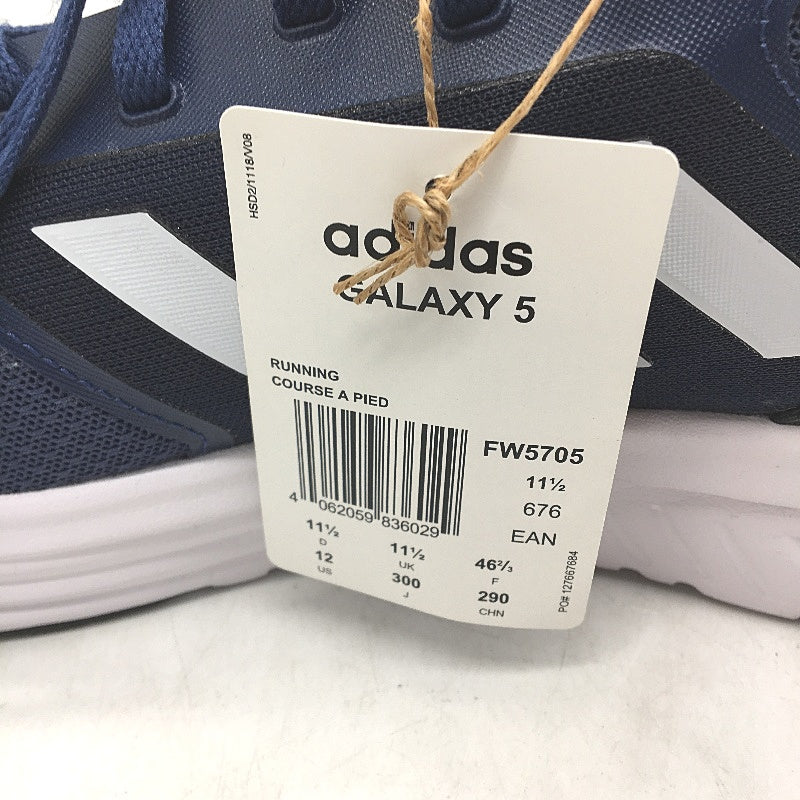 Adidas Galaxy 5 Navy & White Stripe Running Course Sneakers Mens Size US 12 NEW