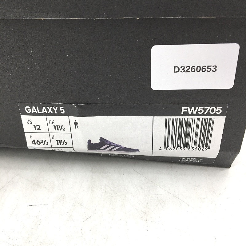 Adidas Galaxy 5 Navy & White Stripe Running Course Sneakers Mens Size US 12 NEW