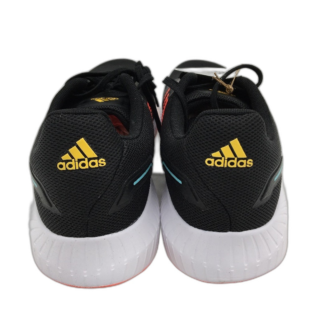 Adidas Runfalcon 2.0 Black Orange Mesh Running Course Sneakers Mens US 9.5 NEW