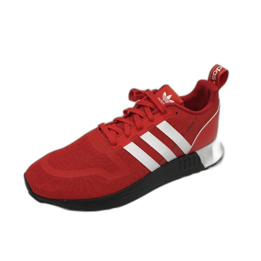 Adidas Originals Multix Vivid Red & White Stripe Sneakers Mens Size US 8.5 NEW