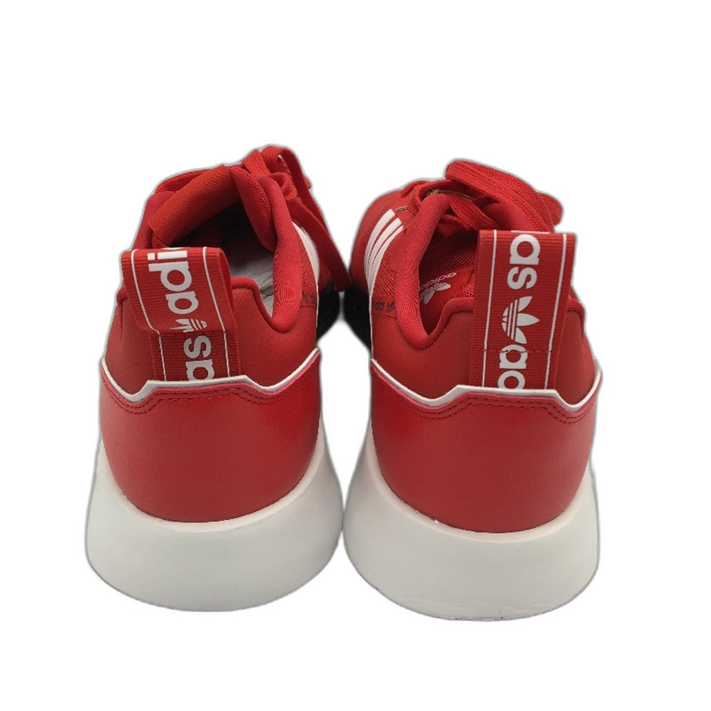 Adidas Originals Multix Vivid Red & White Stripe Sneakers Mens Size US 8.5 NEW