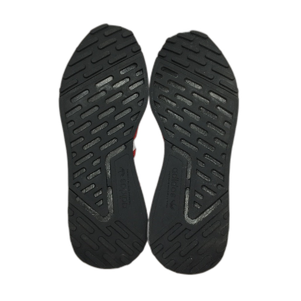 Adidas Originals Multix Vivid Red & White Stripe Sneakers Mens Size US 10.5 NEW