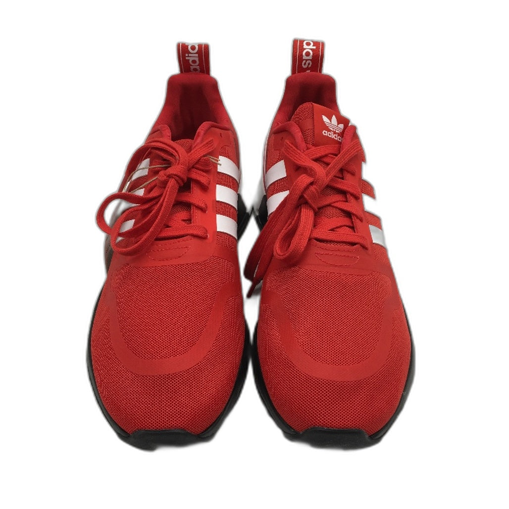 Adidas Originals Multix Vivid Red & White Stripe Sneakers Mens Size US 11.5 NEW