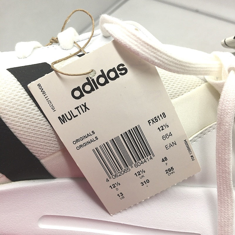 Adidas Originals White & Black Stripe Mesh Sneakers Mens Size US 13 NEW