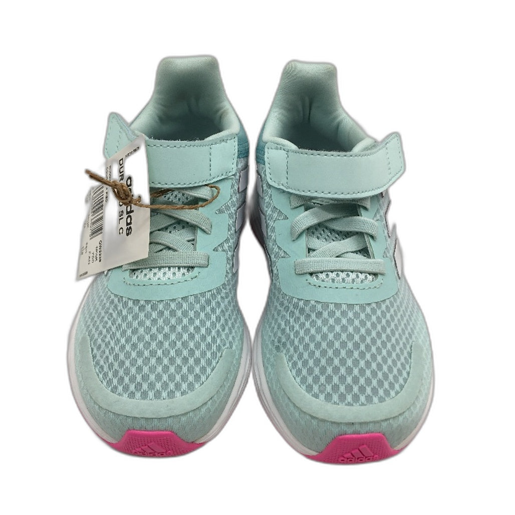 Adidas Duramo 10 K Navy Blue & Silver Stripe Sneakers YOUTH Size US 5 23.5cm NEW