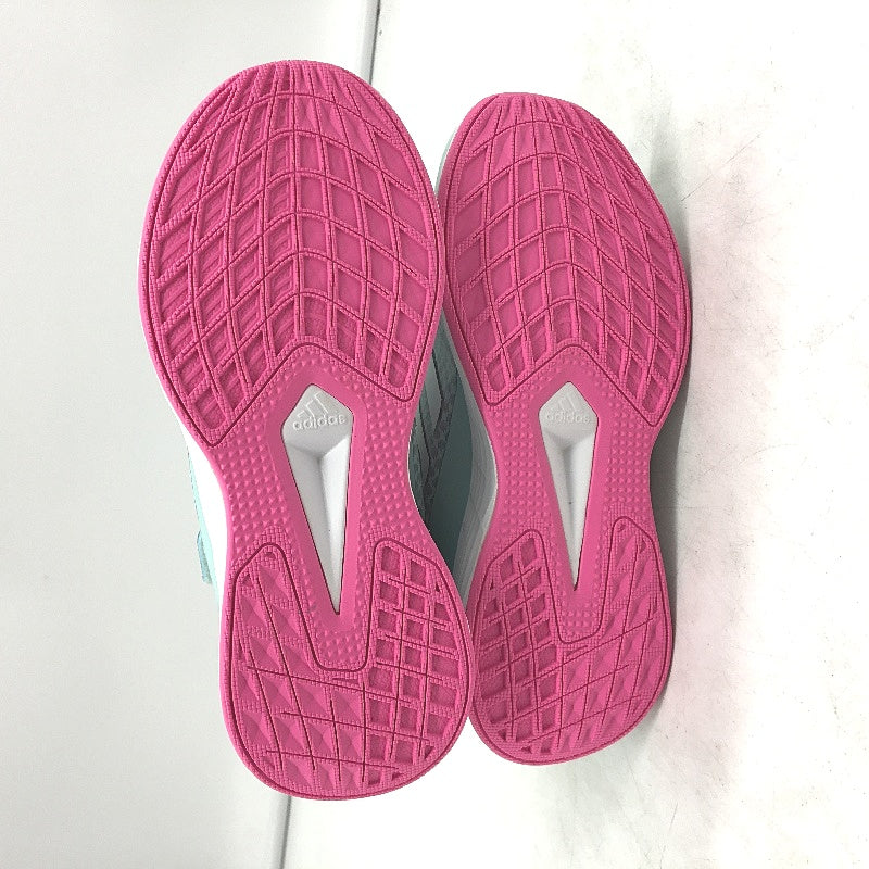 Adidas Duramo 10 K Navy Blue & Silver Stripe Sneakers YOUTH Size US 5 23.5cm NEW