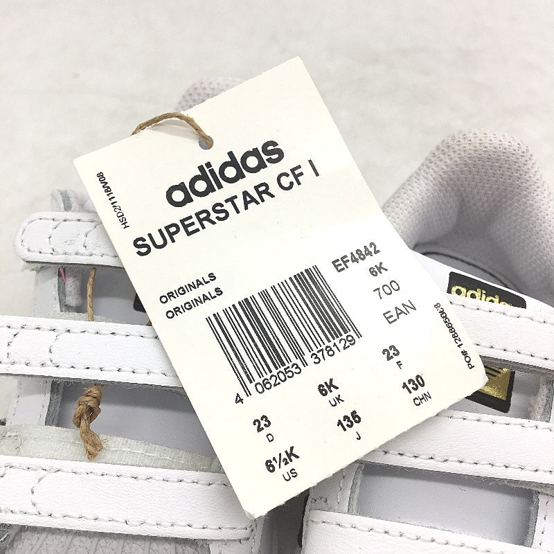 Adidas Superstar CF I White Easy Strap Sneakers TODDLER Size US6.5 13.5cm NEW