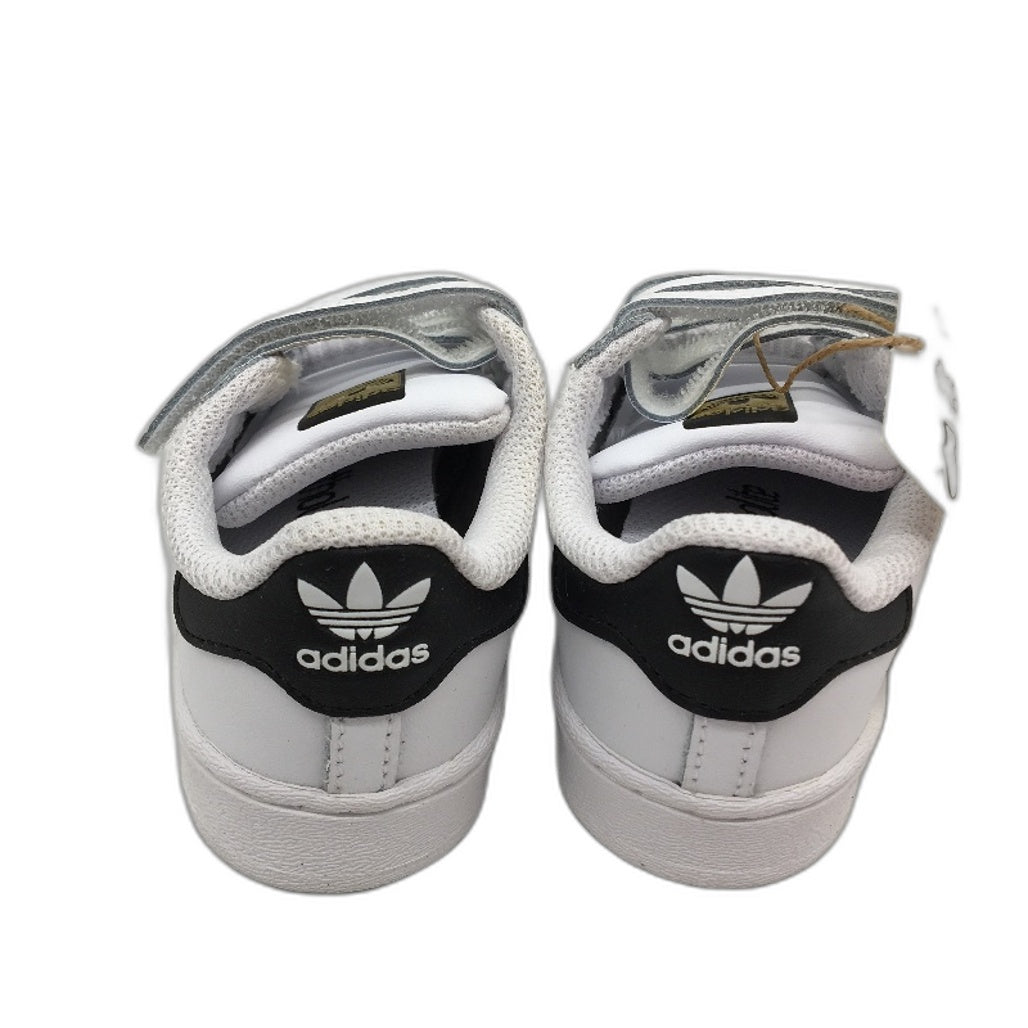 Adidas Superstar CF I White Easy Strap Sneakers TODDLER Size US6.5 13.5cm NEW