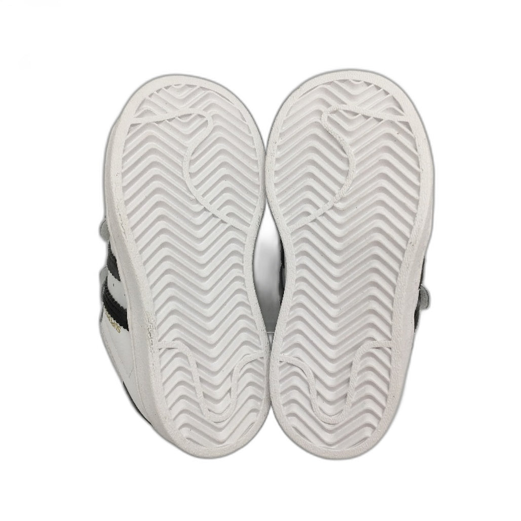 Adidas Superstar CF I White Easy Strap Sneakers TODDLER Size US6.5 13.5cm NEW