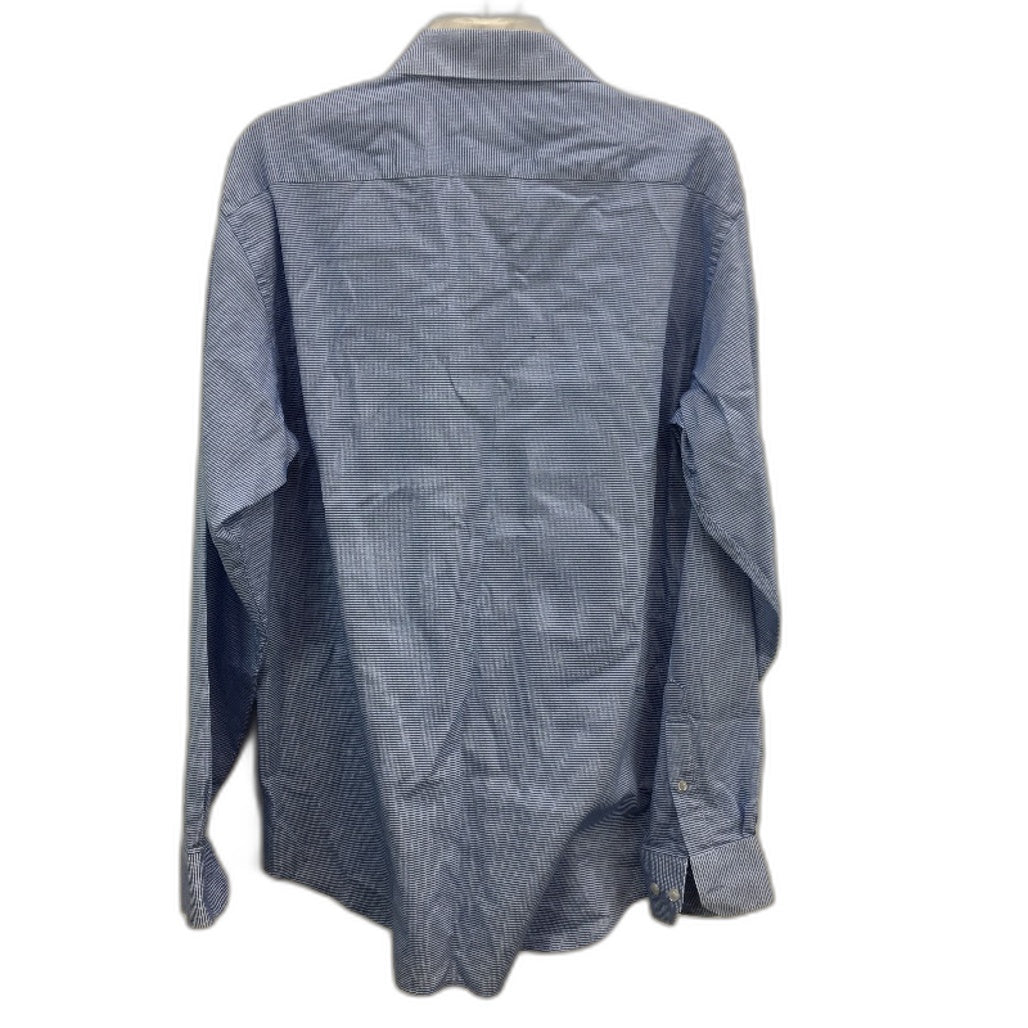 Abelard 100% Cotton Blue Check Long Sleeve Classic Fit Shirt Mens Size 42