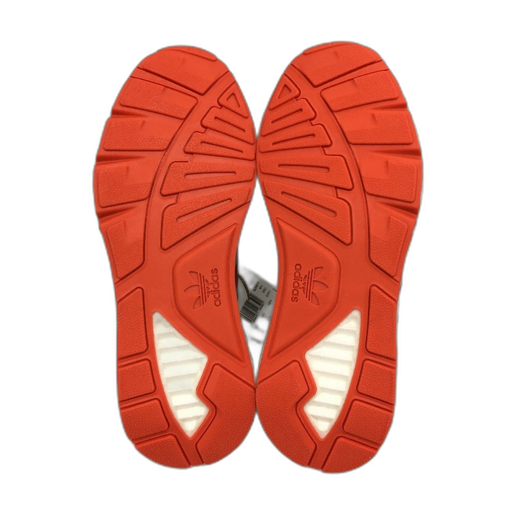 Adidas Originals ZX 1K Boost Light Grey & Red Sneakers Mens Size US 10 NEW