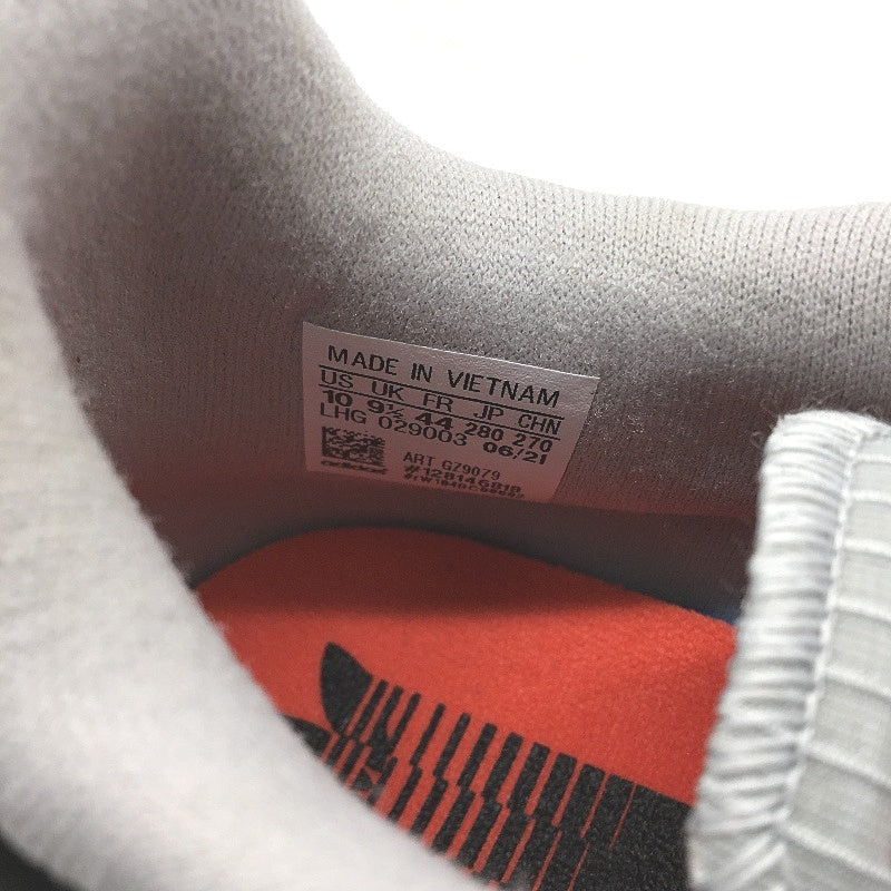 Adidas Originals ZX 1K Boost Light Grey & Red Sneakers Mens Size