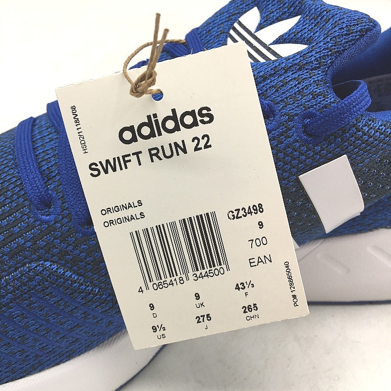 Adidas Originals Swift Run 22 Royal Blue Fabric Sneakers Mens Size US 9.5 NEW