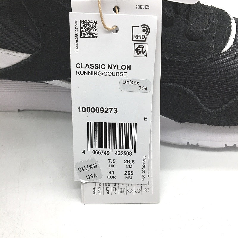 Reebok Classic Style Black & White Accent Running Sneakers Mens Size US 8.5 DEMO