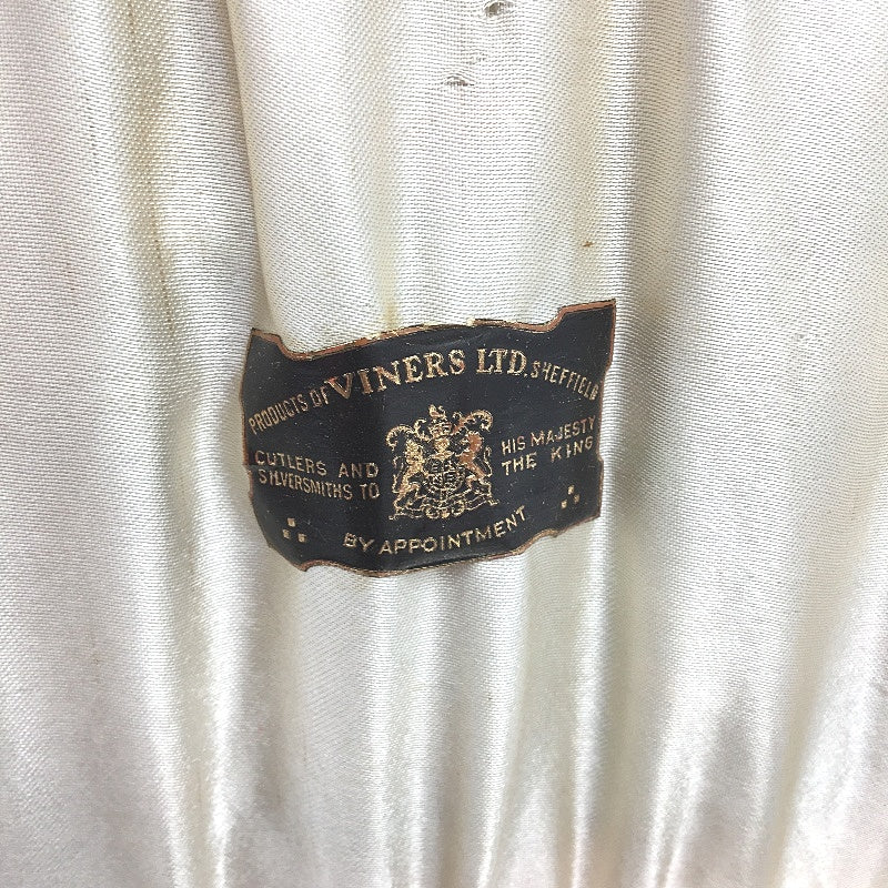 ANTIQUE Viners Ltd England Sheffield EPNS Silver Cuttlery Set In Wooden Box