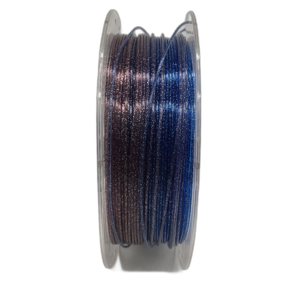 iSANGHU Clear Glitter PLA Filament 1 75MM Gradient Blue & Purple Transparent 1KG DEMO