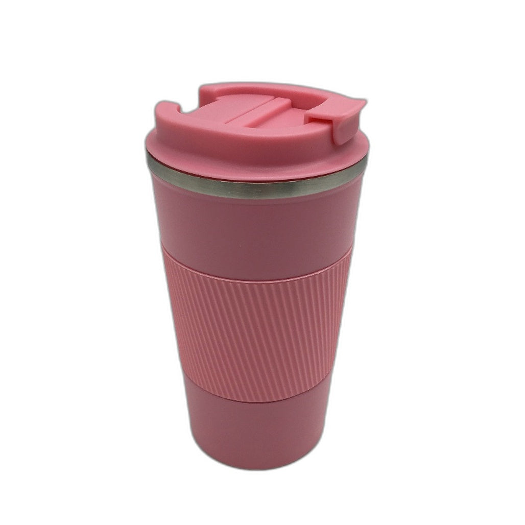 Stainless Steel Insulated 510ML Travel Coffee Mug With Leakproof Lid Pink NEW