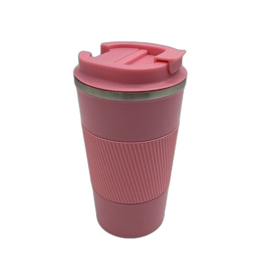 Stainless Steel Insulated 510ML Travel Coffee Mug With Leakproof Lid Pink NEW