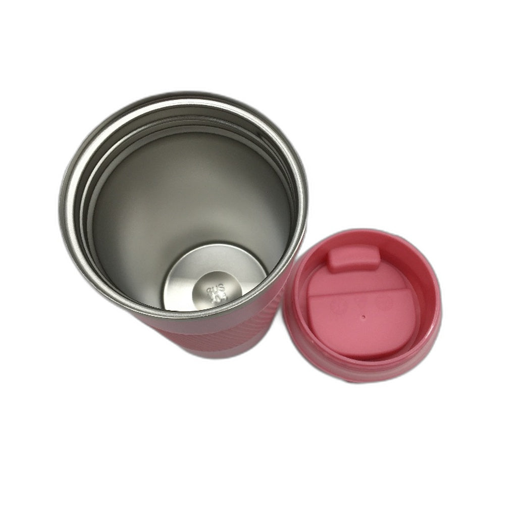 Stainless Steel Insulated 510ML Travel Coffee Mug With Leakproof Lid Pink NEW