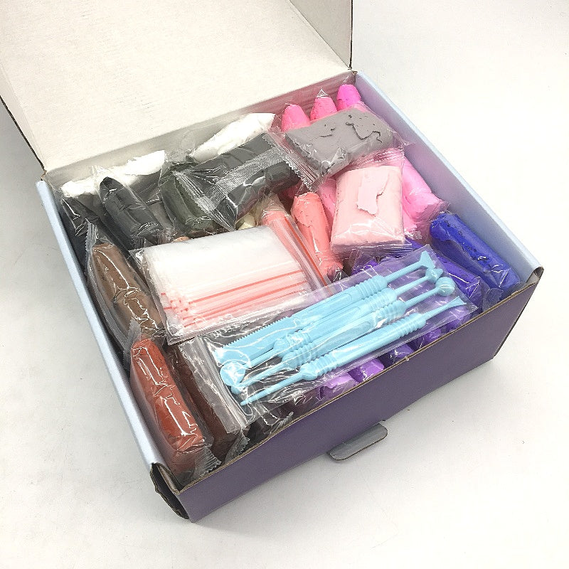 Aestd ST Soft Light Air Dry Modelling Clay 66 Colours With Sculpting Tools NEW