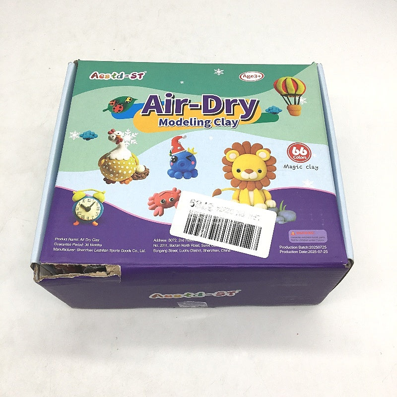 Aestd ST Soft Light Air Dry Modelling Clay 66 Colours With Sculpting Tools NEW