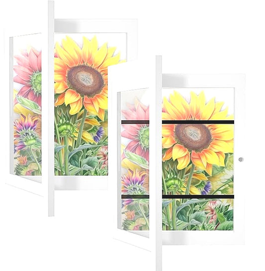 Artwork Picture Frame 2PCS Front Opening Thick Display Box Home Decoration NEW