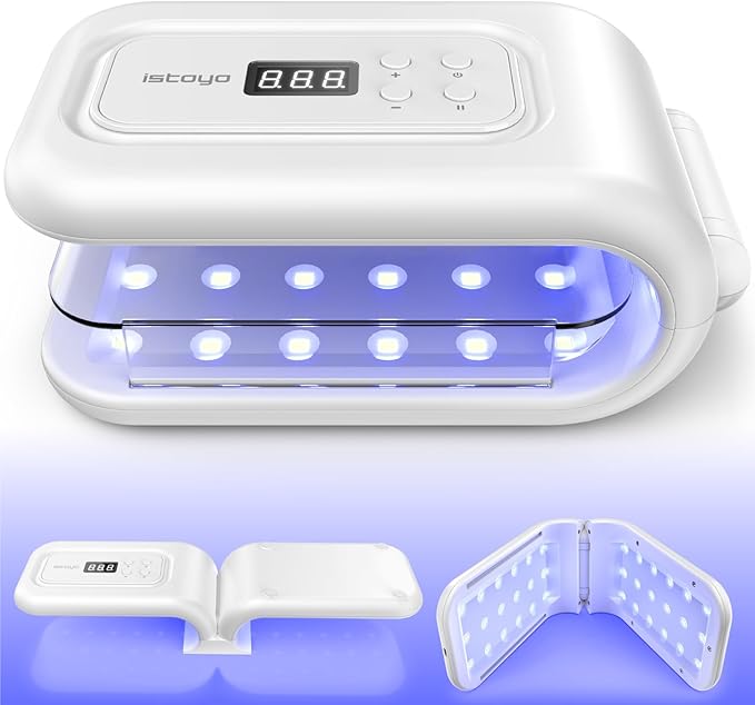 ISTOYO Double Sided UV Gel Resin Nail Curing Lamp With Timer Digital Display NEW