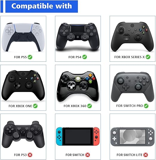 PlayVital 2 Pack Universal Game Controller Stand Holder PS4 PS5 Xbox Switch NEW