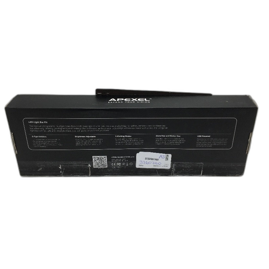 Apexel 2Way Video Conference Light With Tripod 3 Modes Adjustable Brightness NEW