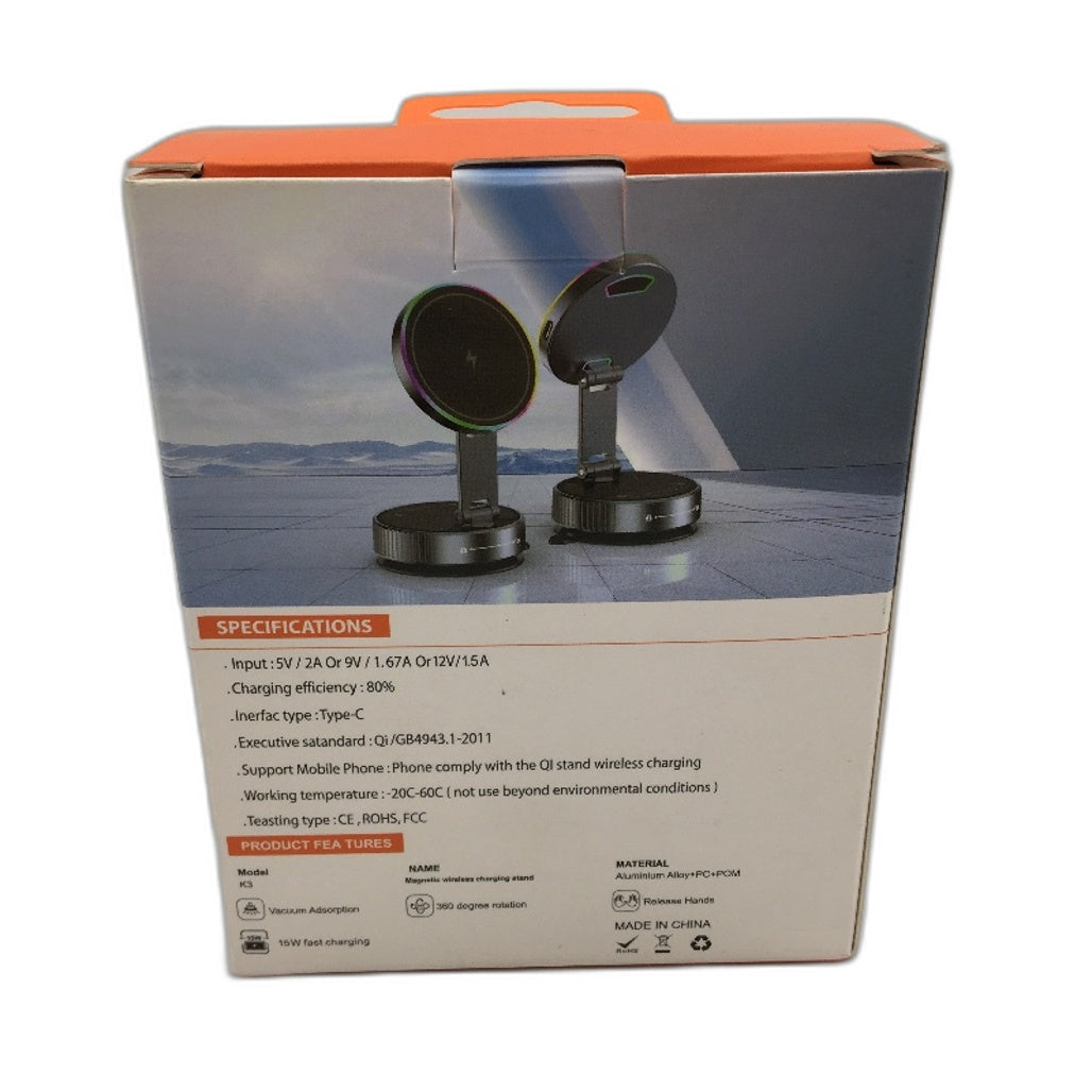 K3 Magnetic Wireless Charging Stand MagSafe Qi Charger Adjustable Holder NEW