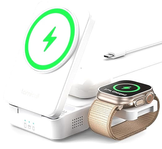 Lamicall Travel 3 In 1 Charging Station For iPhone Airpods Apple Watch NEW